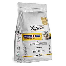 Felicia 2 kg Sterilised Tavuklu Az Tahıllı HypoAllergenic Kedi Maması