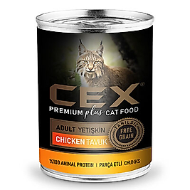 Cex Parça Etli Tahılsız Tavuklu Kedi Konservesi 415 Gr*4adet