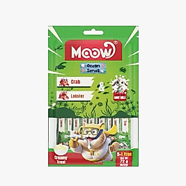 Moow Yengeçli & Istakozlu Keçi Sütlü Kedi Krema 12gr x 6