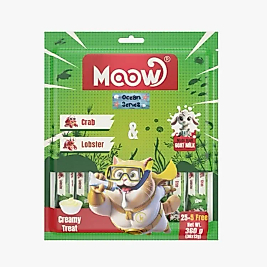 Moow Yengeçli & Istakozlu Keçi Sütlü Kedi Krema 12gr x 30'lu