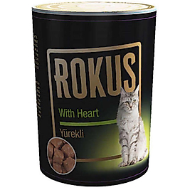 Rokus Yürek ve Et Parçalı Kedi Konservesi 410 Gr