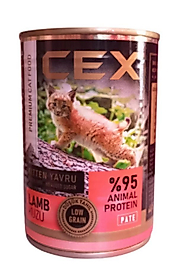 Cex Pate Kitten Tahılsız Kuzu Etli Yavru Kedi Konservesi 415 Gr* 4 adet