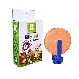 Nanbell BiteStone Yalama Taşı – Kemirgenler ve Tavşanlar İçin Doğal Mineral Taşı, 35gr