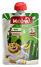 Moow Taze Ördekli & Kızılcıklı Keçi Sütlü Kedi Et Ezmesi 90gr*4