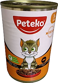 Peteko Chunck In Jelly Somonlu Yetişkin Kedi Maması Konserve 400 gr (1Adet)