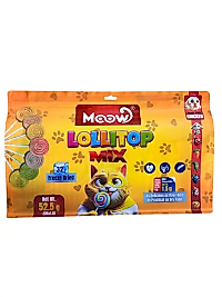 Moow Mix 7 Lezzetli Lollitop Keçi Sütlü Kedi Lolipop 1.5gr x 35'li