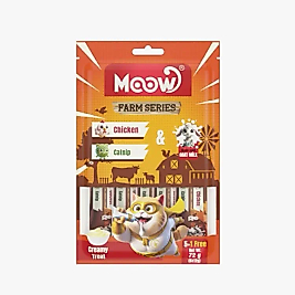 Moow Tavuklu & Kedi Naneli Keçi Sütlü Kedi Krema 12gr x 6