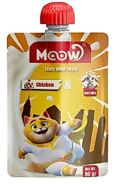 Moow Taze Tavuklu & Keçi Sütlü Kedi Et Ezmesi 90gr*4