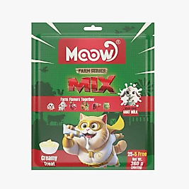 Moow Mix 6 Lezzetli Çiftlik Serisi Keçi Sütlü Kedi Krema 12gr x 30' lu