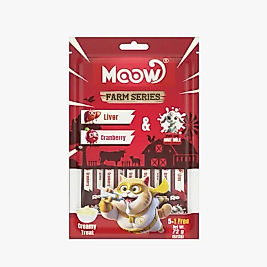 Moow Ciğerli & Kızılcıklı Keçi Sütlü Kedi Krema 12gr x 6