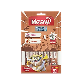 Moow Ton Balıklı & Karidesli Keçi Sütlü Kedi Krema 12gr x 6