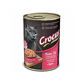 Crocus Kuzu Etli Kedi Yaş Mama 400gr