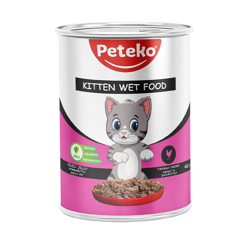 Peteko Chunk In Jelly Tavuklu Yavru Kedi Maması Konserve 400G (1 Adet)