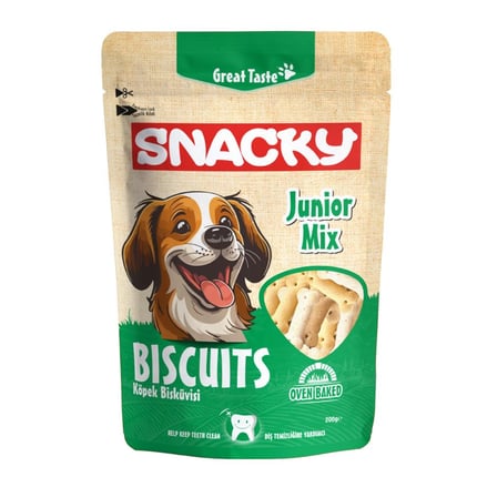 Snacky Junior Mix Köpek Bisküvisi 200 gr