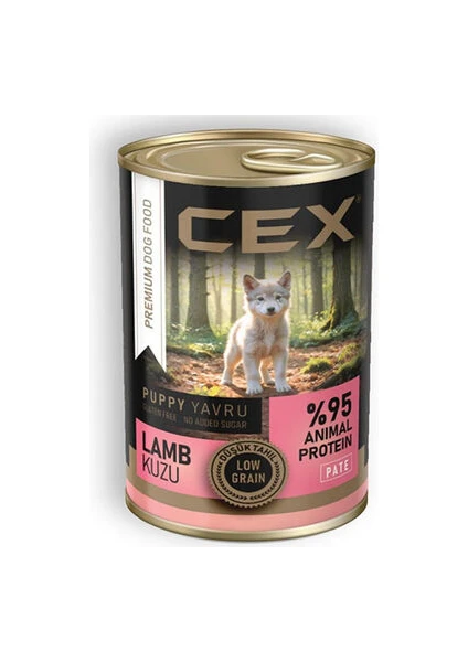 Cex Premıum Puppy Dog Lamb Low Graın Pate 415 Gr*4