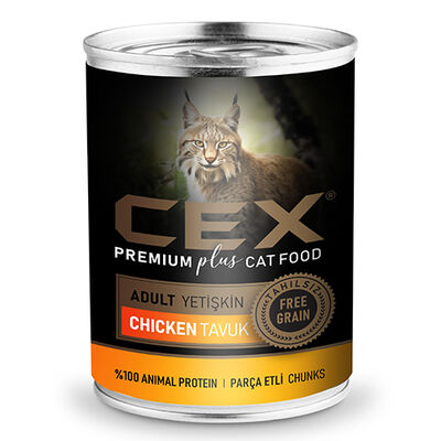 Cex Parça Etli Tahılsız Tavuklu Kedi Konservesi 415 Gr*4adet