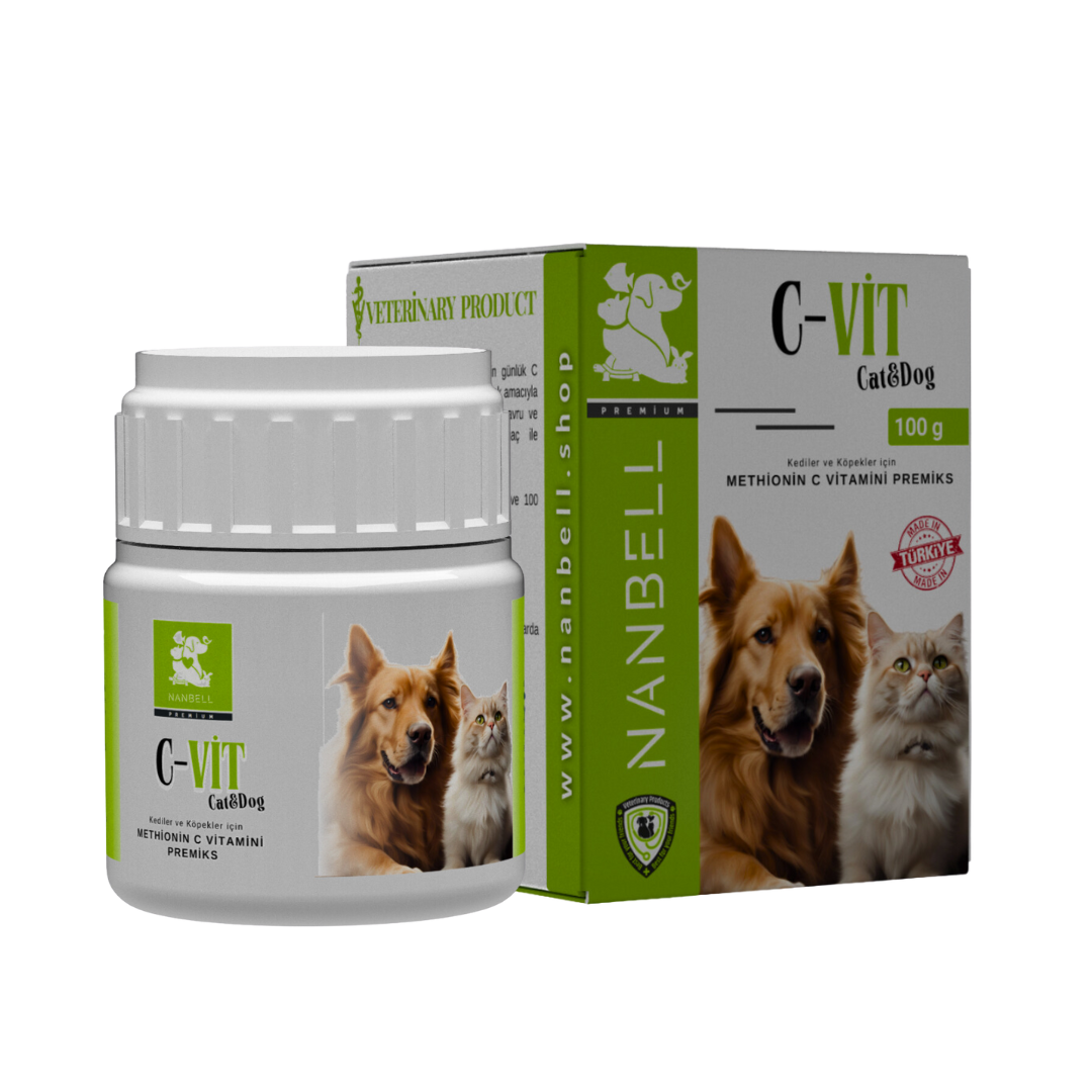 Nanbell C-Vit Methionin – C Vitamini ve Methionin Premiks (Kedi & Köpek)
