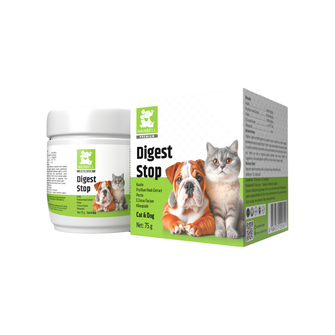 Nanbell Digest Stop – Kediler ve Köpekler İçin Sindirim Destekleyici