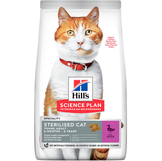 Hills Sterilised Kısırlaştırılmış Ördekli Kedi Maması 1,5 Kg